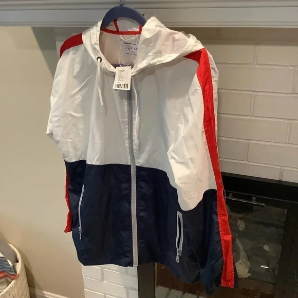 #136. NWT Urban Outfitters 90’s Colorblock Windbreaker Mens Sz Small - Picture 6 of 7